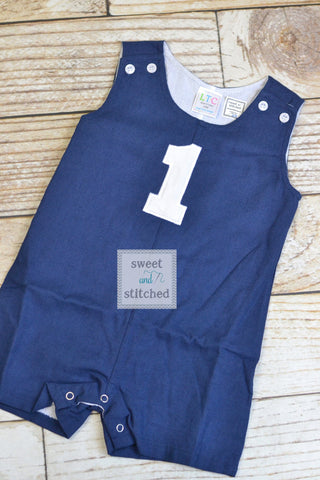 Monogrammed baby boy jon jon, baby boy cake smash outfit, 1st birthday outfit, monogrammed jon jon, 4th of july outfit