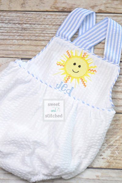 Monogrammed baby boy sunshine birthday outfit, sun 1st birthday cake smash outfit, sun birthday outfit