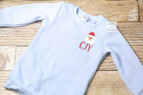 Monogrammed Christmas sweater, Christmas sweatshirt, boys monogrammed sweatshirts, Christmas outfit, Christmas jacket, santa outfit